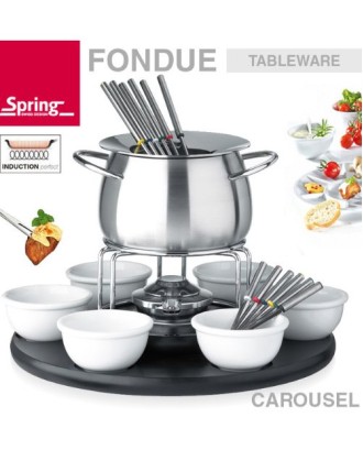 Set fondue, pentru 6 persoane, Carousel Spring - KUCHENPROFI